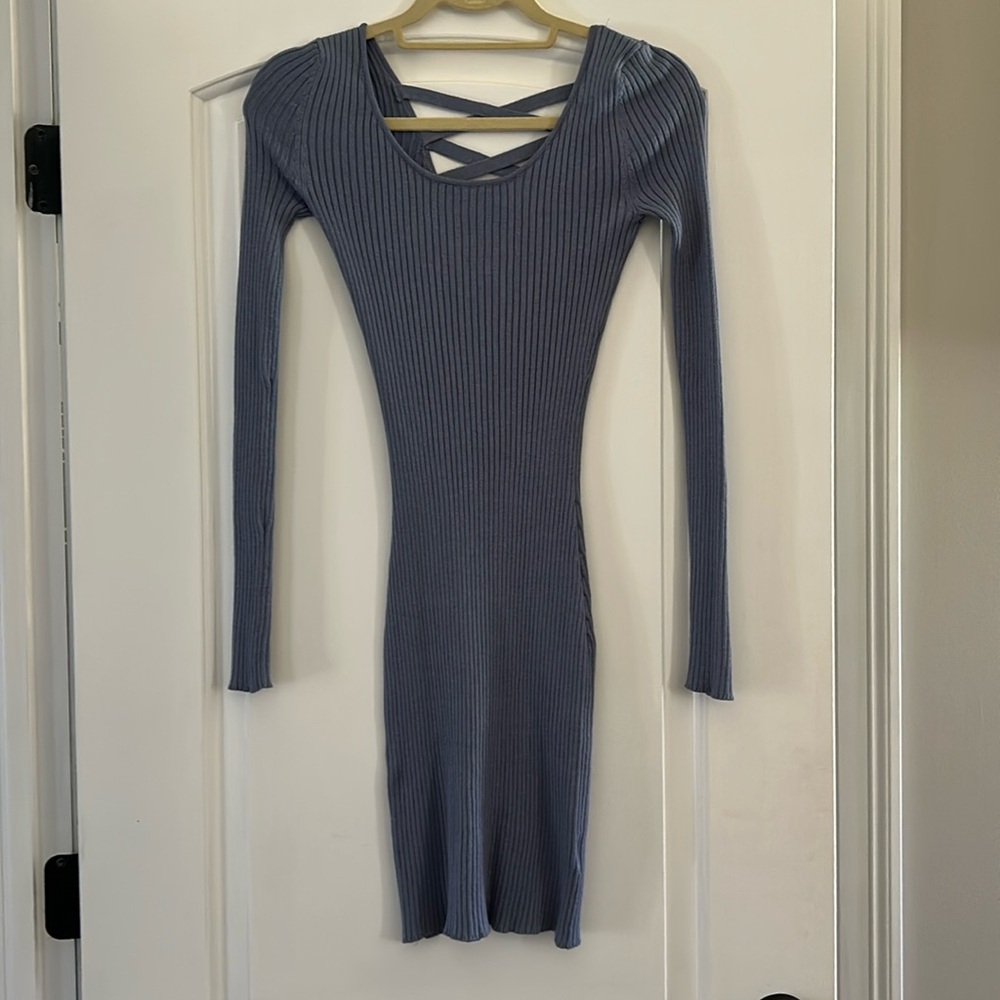 Long sleeve sweater dress